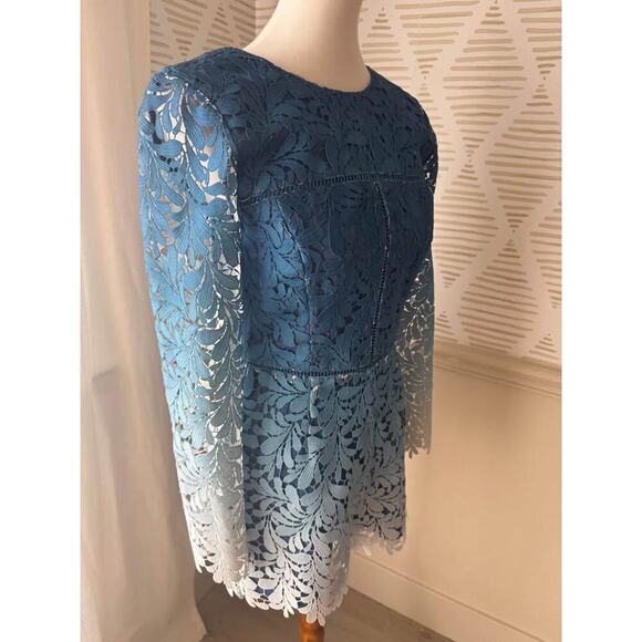 NWT Adelyn Rae Women’s Small Blue Ombré Lace Overlay Romper - Picture 9 of 10